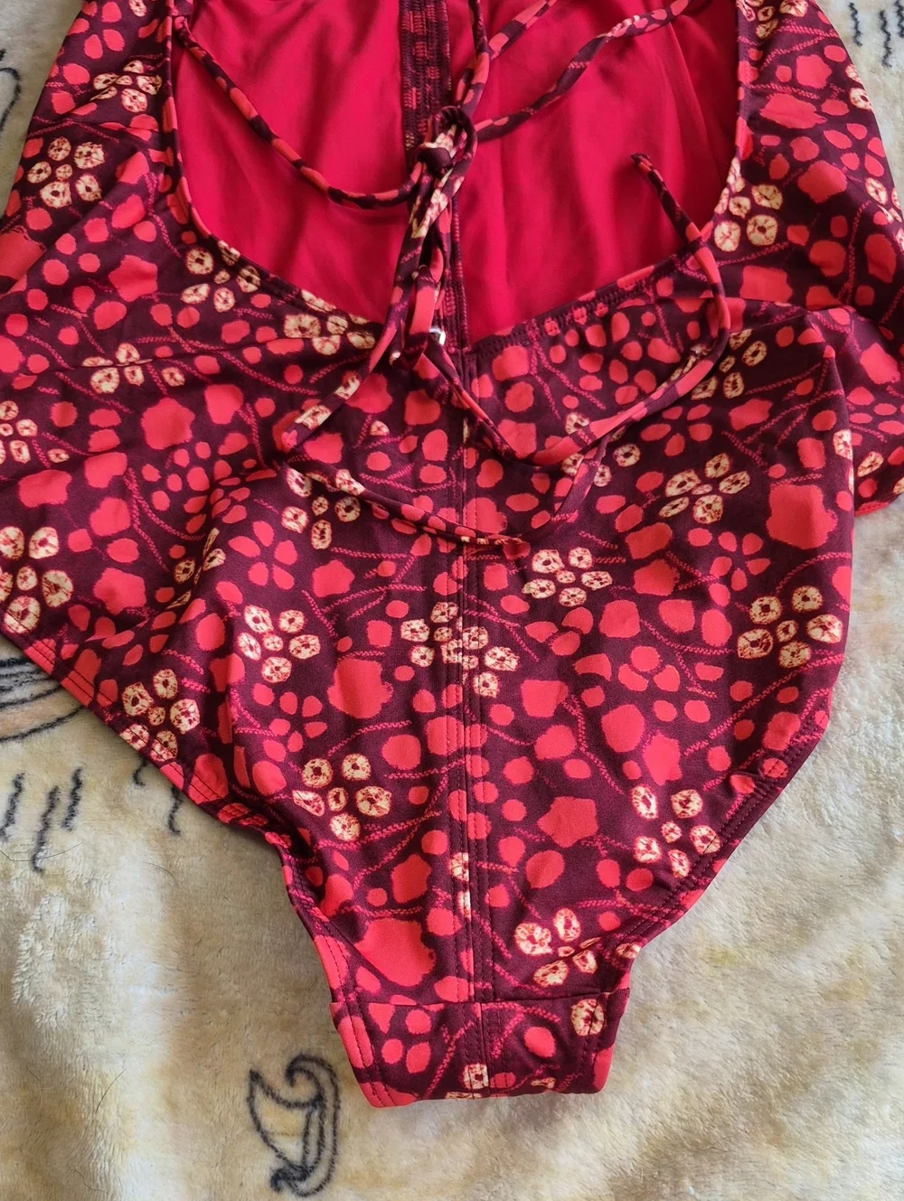 Ulla Johnson Positano Maillot One Piece Swimsuit Size L Coral NWT